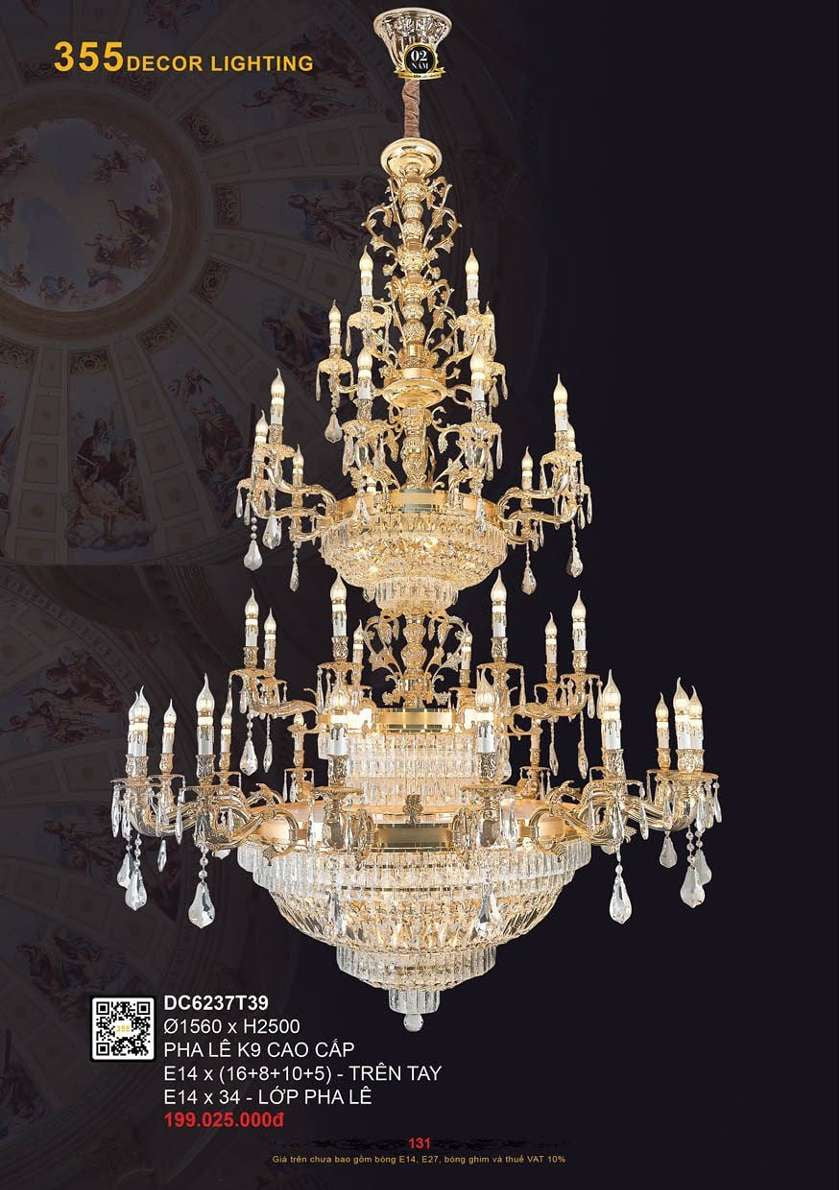Đèn chùm 355 Decor DC6237T39