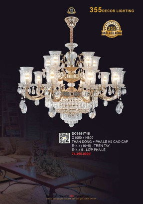 Đèn chùm 355 Decor DC6651T15