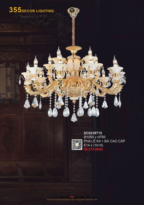 Đèn chùm 355 Decor DC6239T15