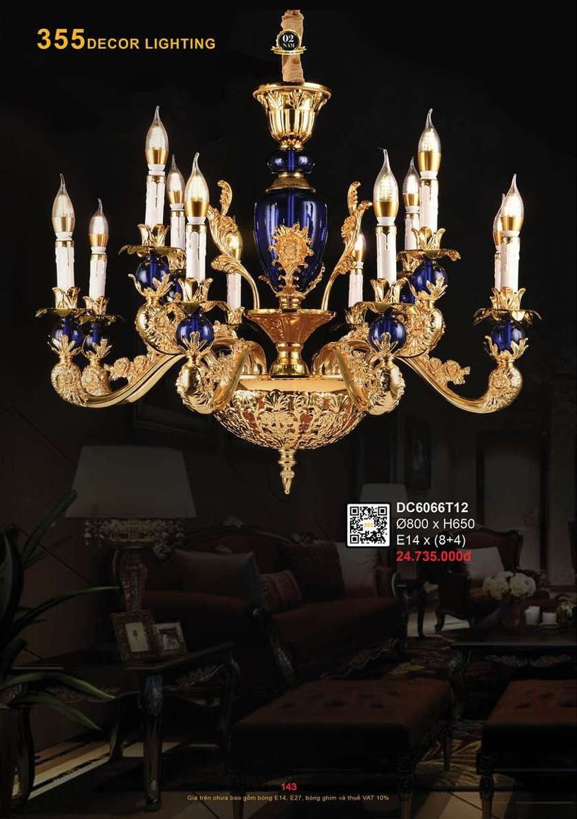 Đèn chùm 355 Decor DC6066T12
