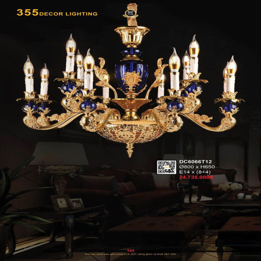 Đèn chùm 355 Decor DC6066T12