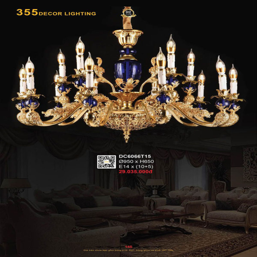 Đèn chùm 355 Decor DC6066T15