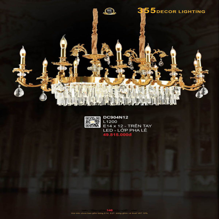 Đèn chùm 355 Decor DC904N12