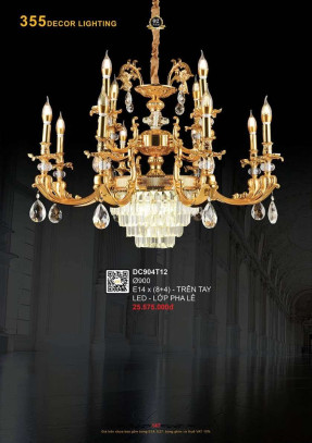 Đèn chùm 355 Decor DC904T12