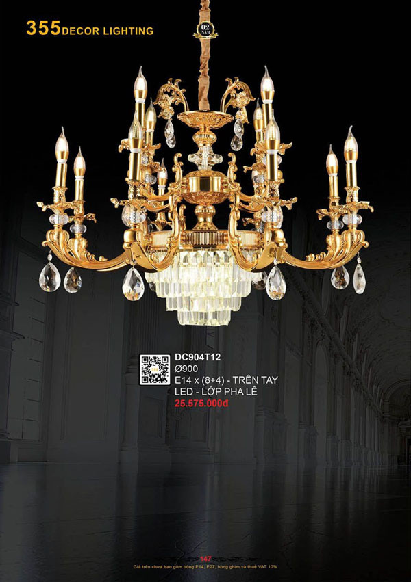Đèn chùm 355 Decor DC904T12