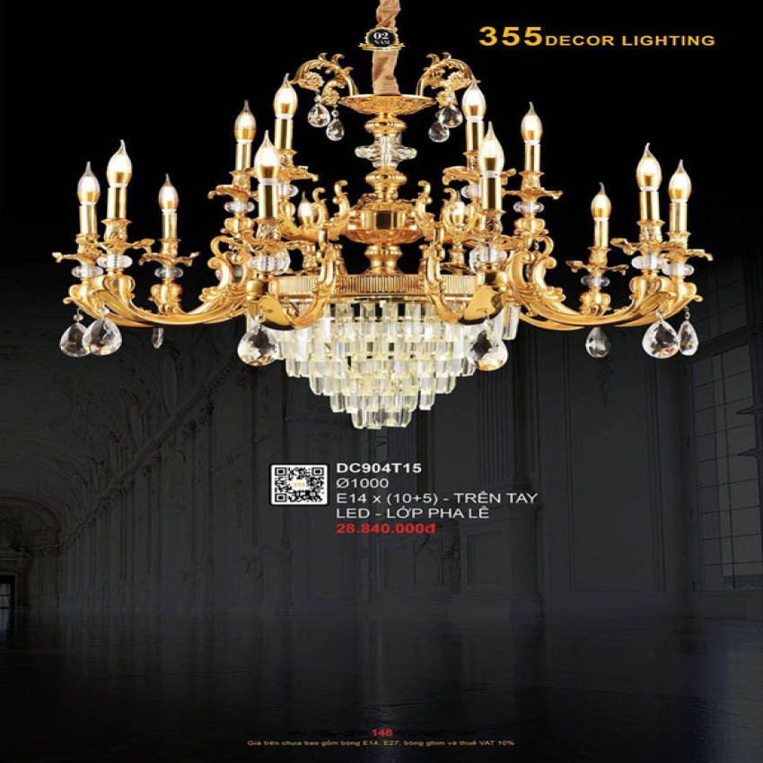 Đèn chùm 355 Decor DC904T15