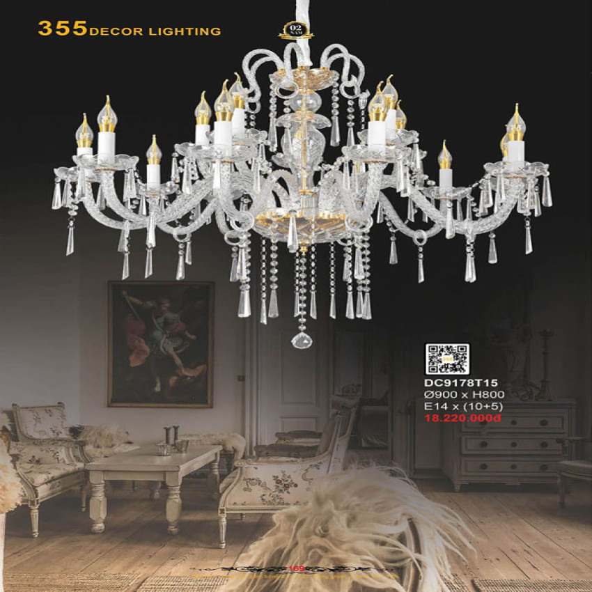 Đèn chùm 355 Decor DC9178T15