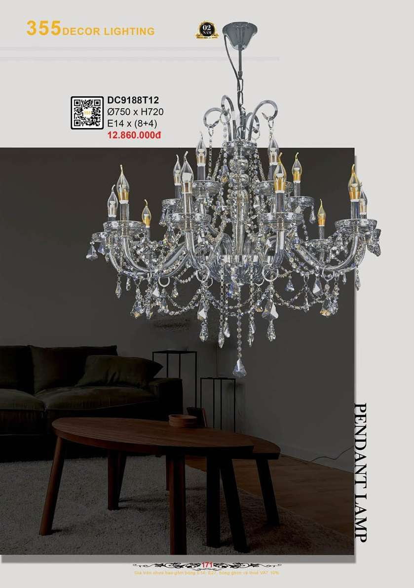 Đèn chùm 355 Decor DC9188T12