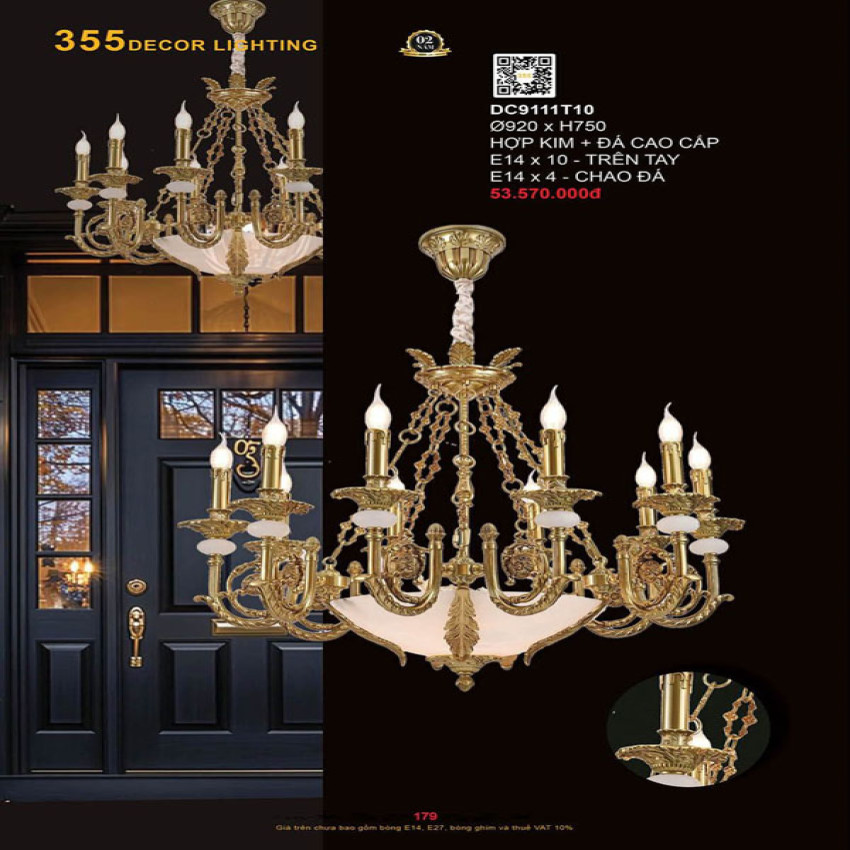 Đèn chùm 355 Decor DC9111T10