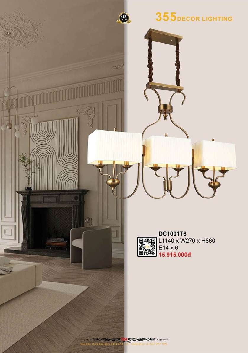 Đèn chùm 355 Decor DC1001T6