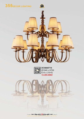 Đèn chùm 355 Decor DC9088T15