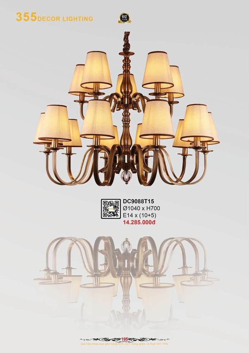 Đèn chùm 355 Decor DC9088T15
