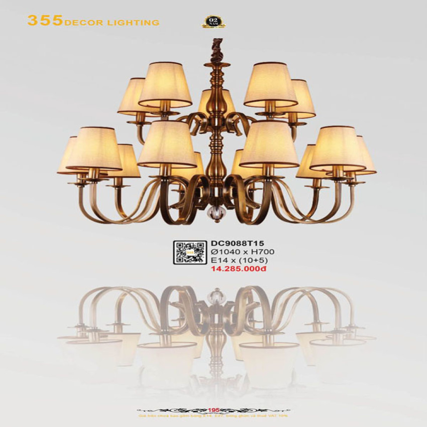 Đèn chùm 355 Decor DC9088T15