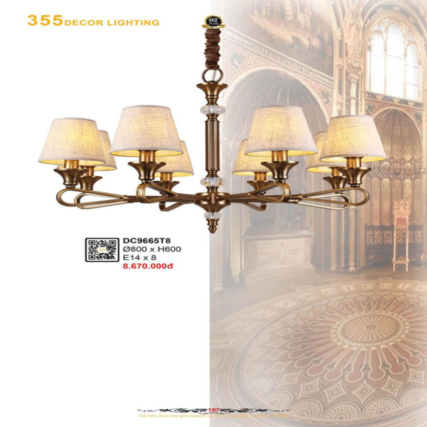 Đèn chùm 355 Decor DC9665T8