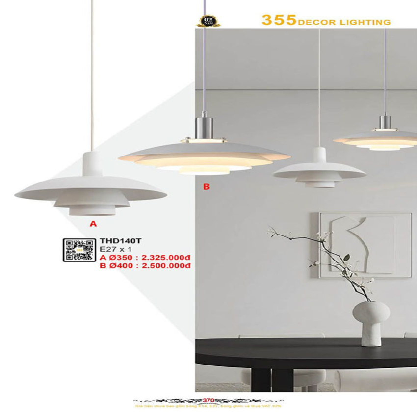 Đèn thả hiện đại 355 Decor THD140T