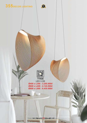 Đèn thả thiết kế 355 Decor TTK88