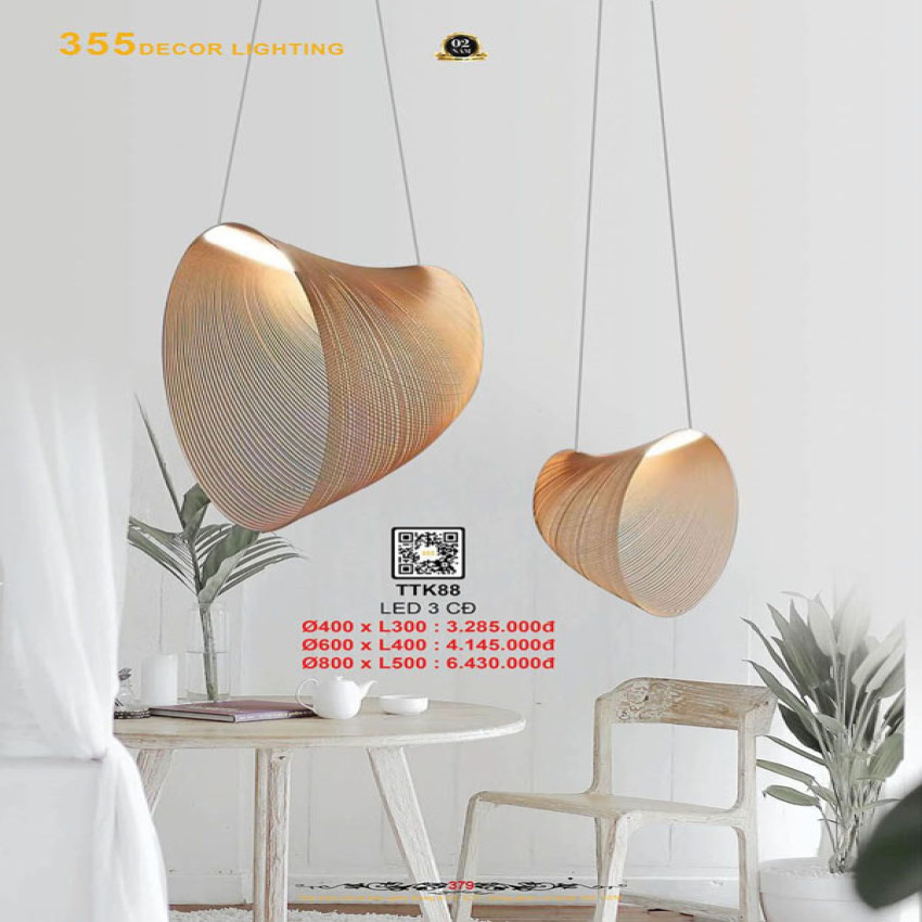Đèn thả thiết kế 355 Decor TTK88