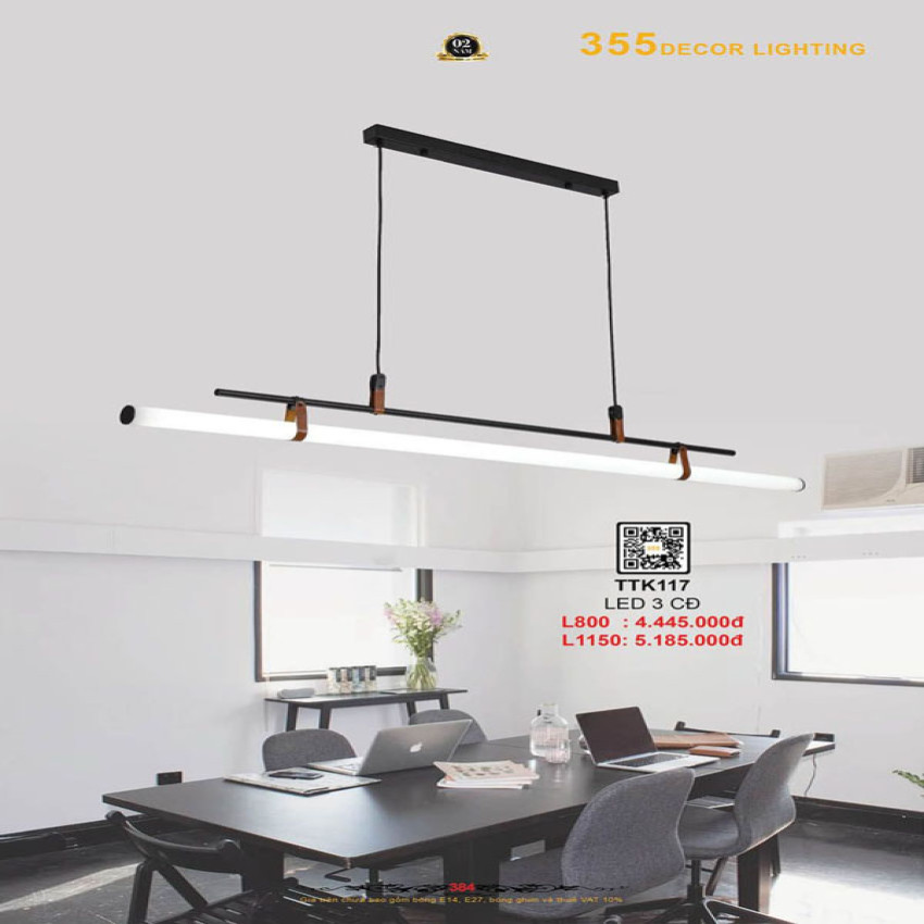 Đèn thả thiết kế 355 Decor TTK117