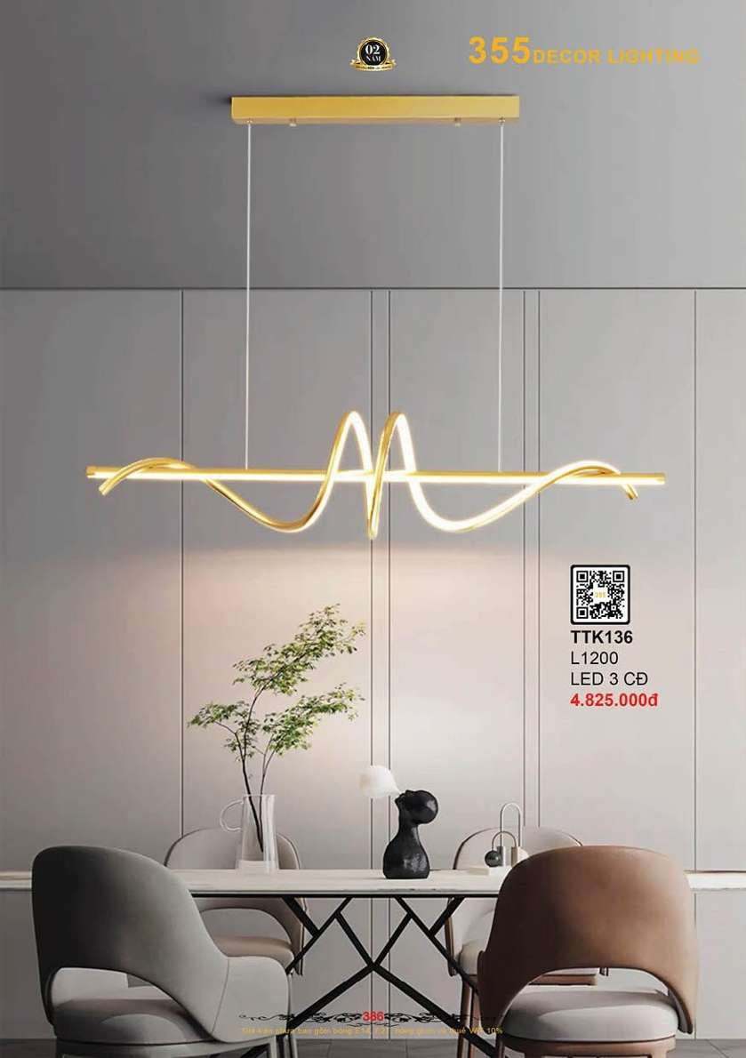 Đèn thả thiết kế 355 Decor TTK136