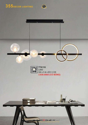 Đèn thả thiết kế 355 Decor TTK118
