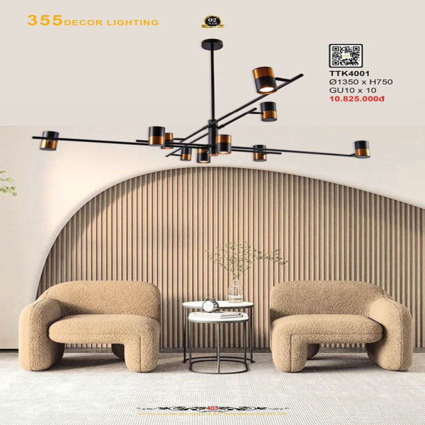 Đèn thả thiết kế 355 Decor TTK4001