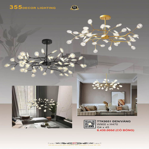 Đèn thả thiết kế 355 Decor TTK9051
