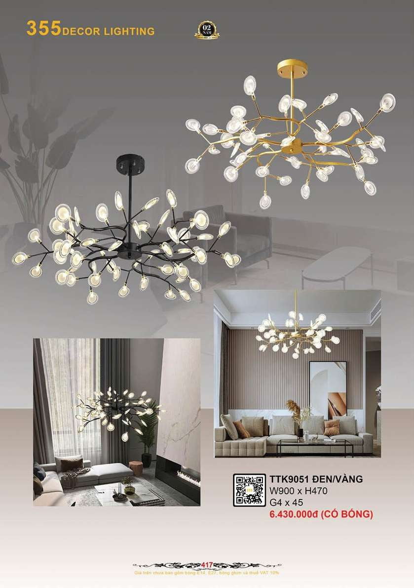 Đèn thả thiết kế 355 Decor TTK9051