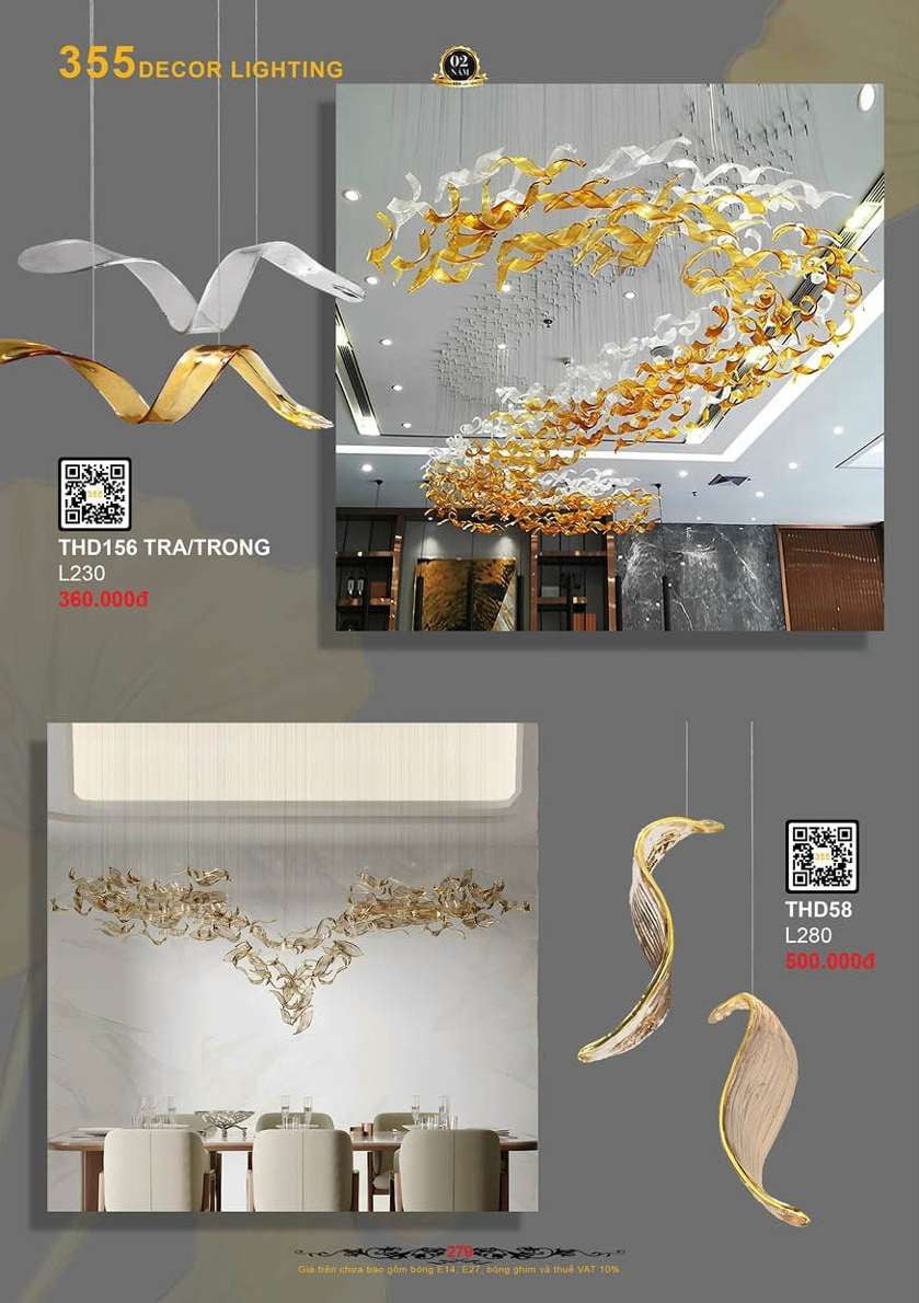 Đèn thả hiện đại 355 Decor THD58, THD156