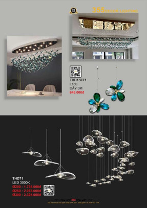 Đèn thả hiện đại 355 Decor THD150T1, THD71