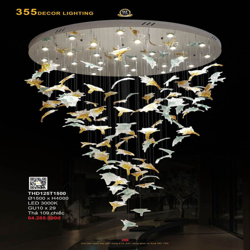 Đèn thả hiện đại 355 Decor THD125T1500