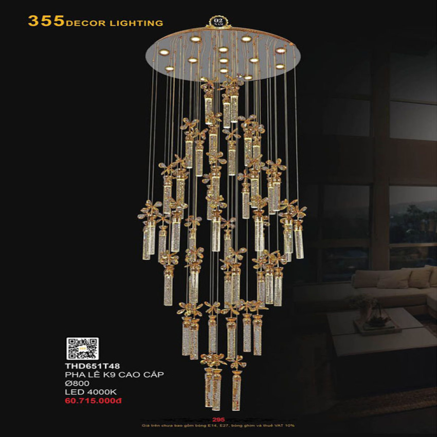 Đèn thả hiện đại 355 Decor THD651T48