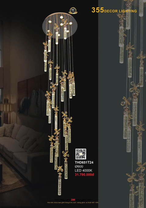 Đèn thả hiện đại 355 Decor THD651T24