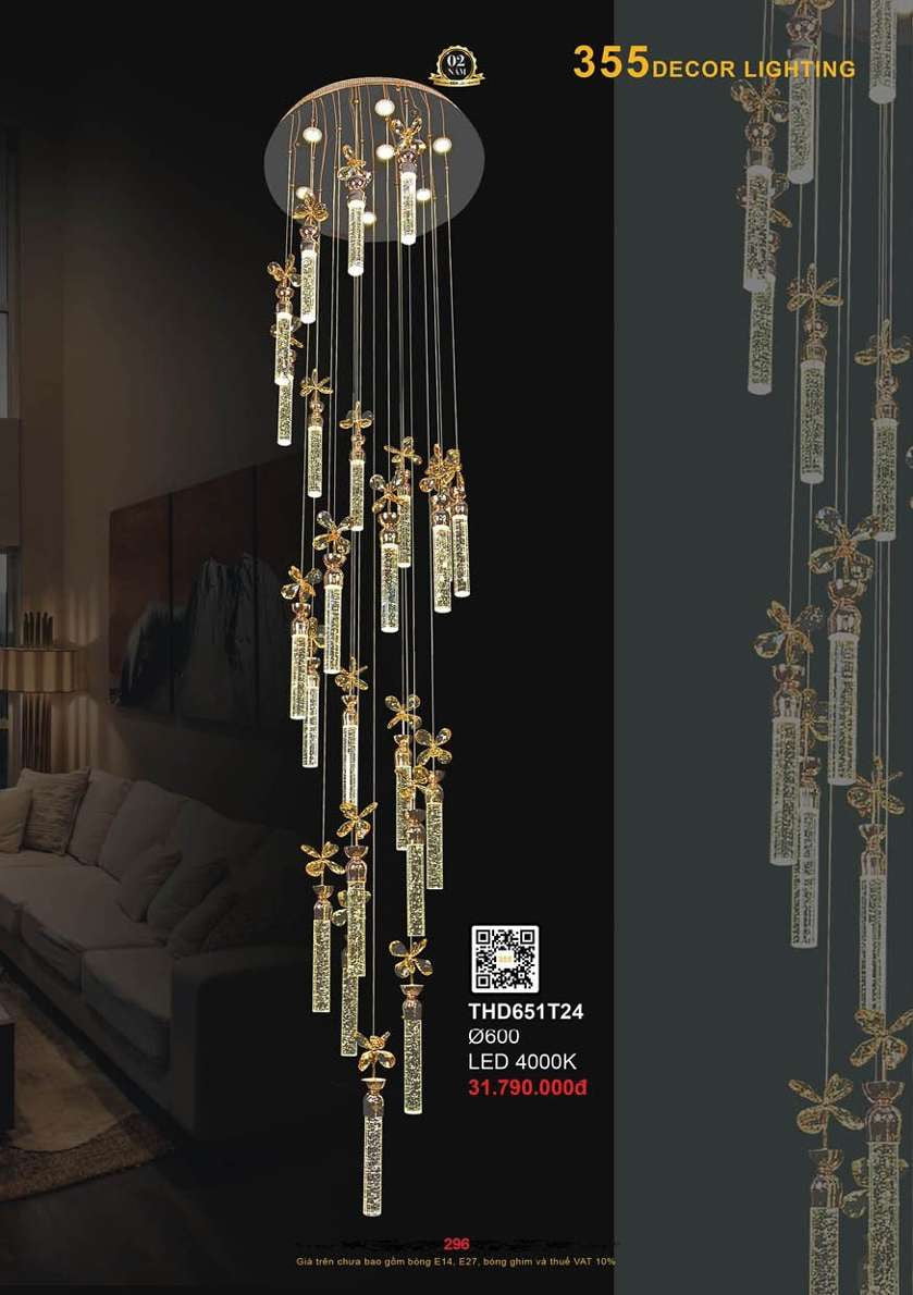 Đèn thả hiện đại 355 Decor THD651T24