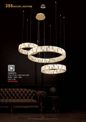Đèn thả hiện đại 355 Decor THD876T3