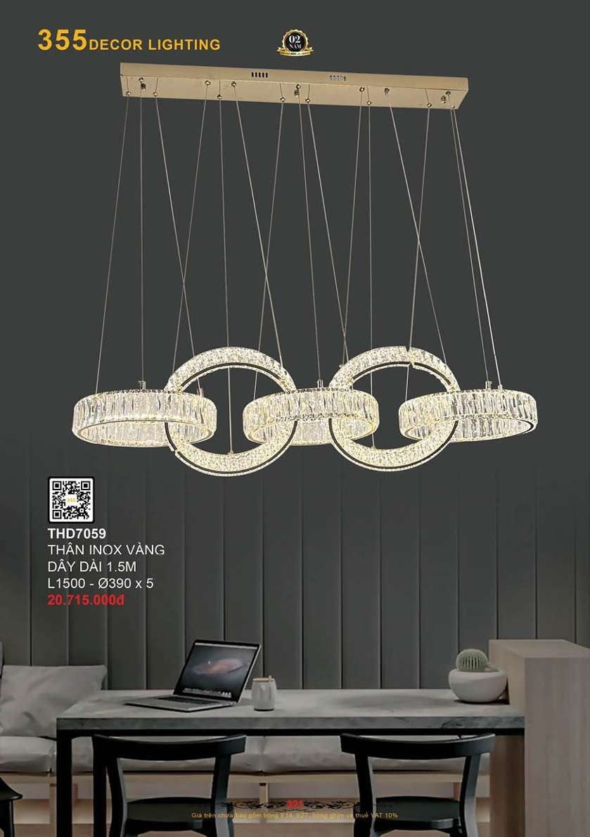 Đèn thả hiện đại 355 Decor THD7059