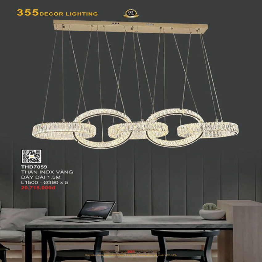 Đèn thả hiện đại 355 Decor THD7059