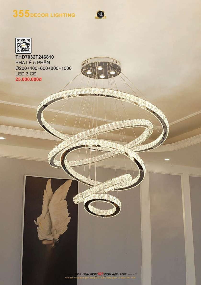 Đèn thả hiện đại 355 Decor THD7032T246810
