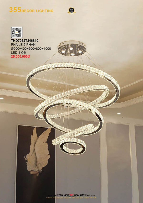 Đèn thả hiện đại 355 Decor THD7032T246810