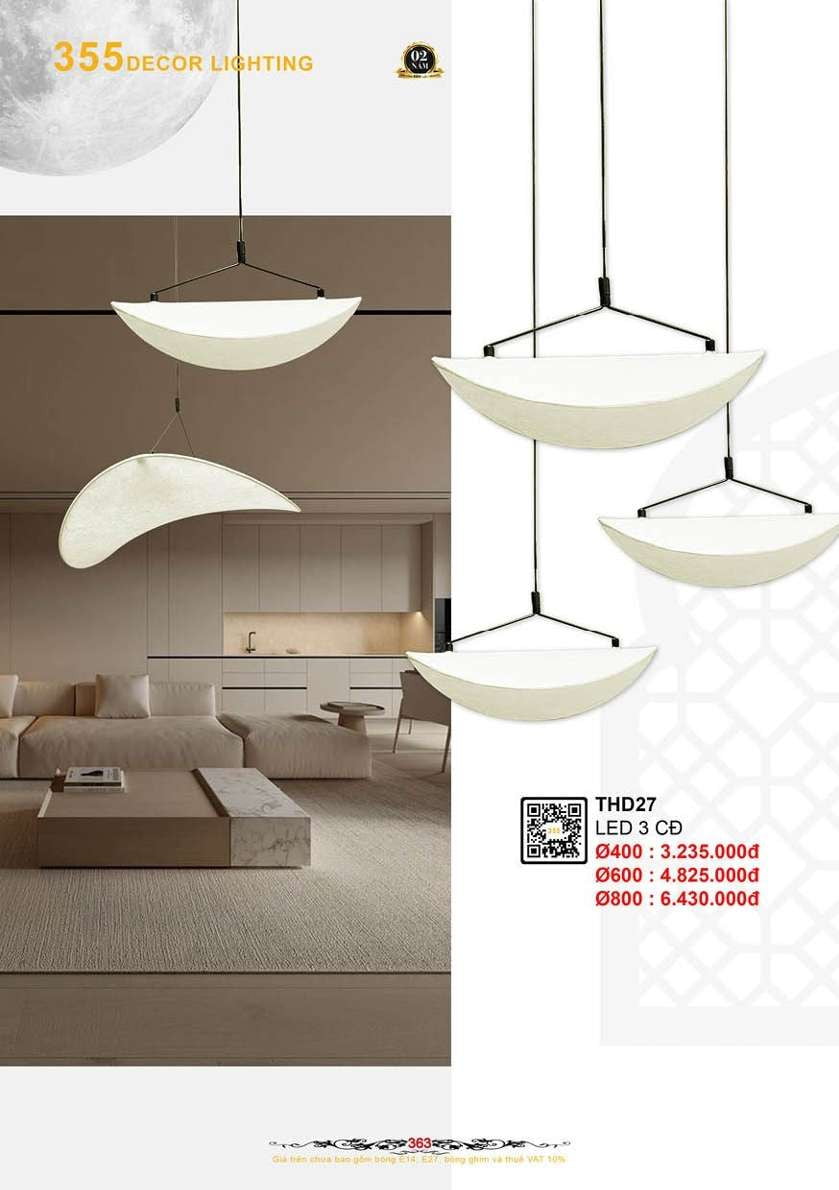 Đèn thả hiện đại 355 Decor THD27