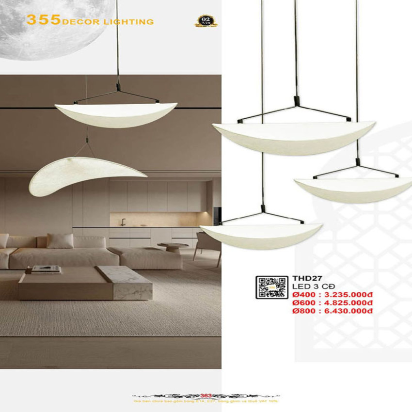 Đèn thả hiện đại 355 Decor THD27