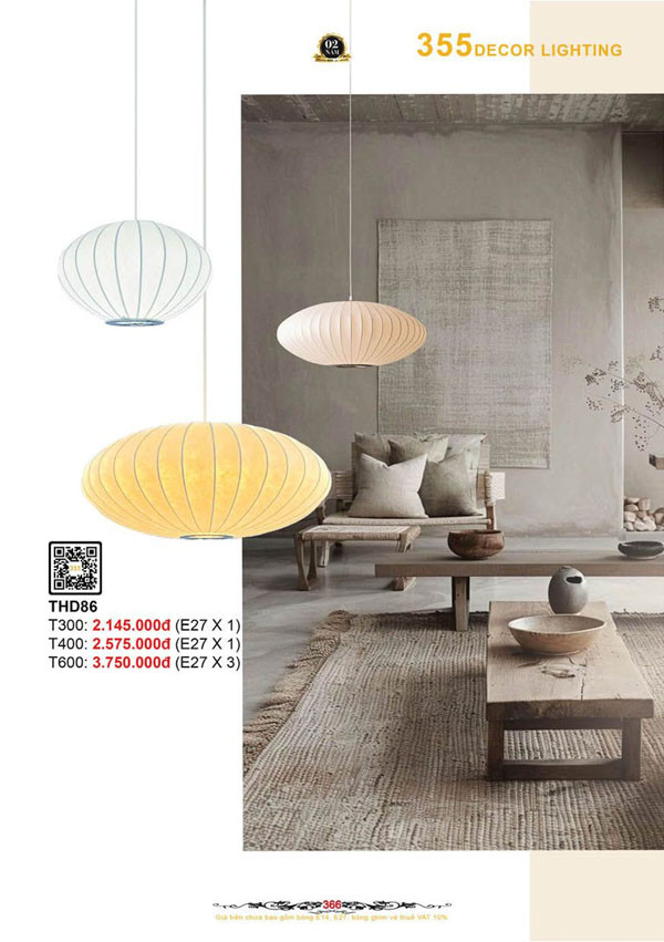 Đèn thả hiện đại 355 Decor THD86