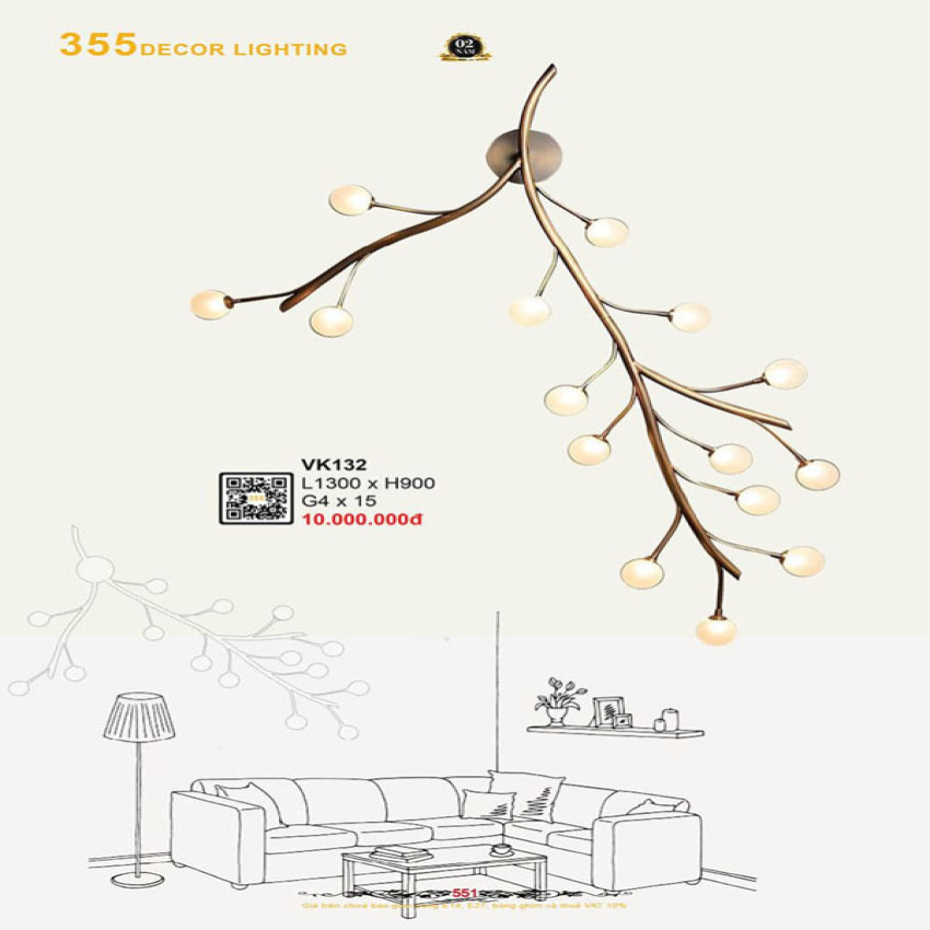 Đèn vách tường 355 Decor VK132