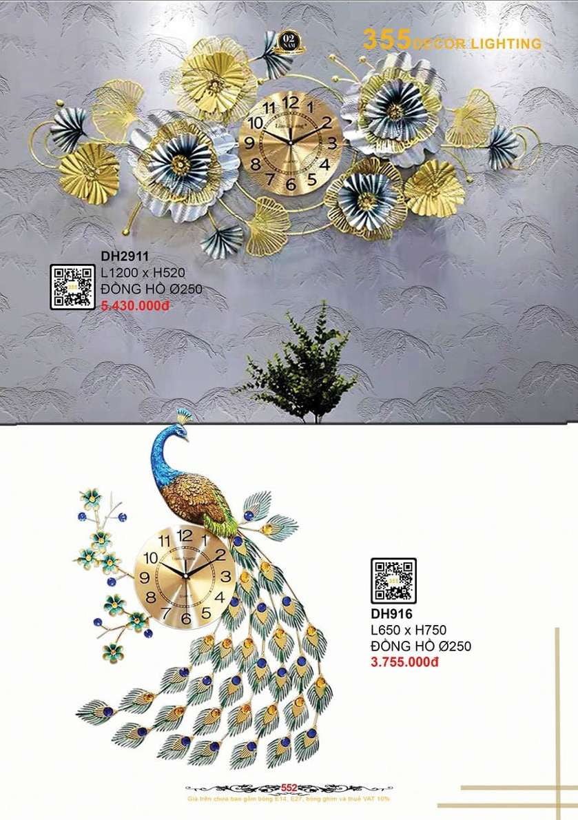 Đồng hồ 355 Decor DH916, DH2911