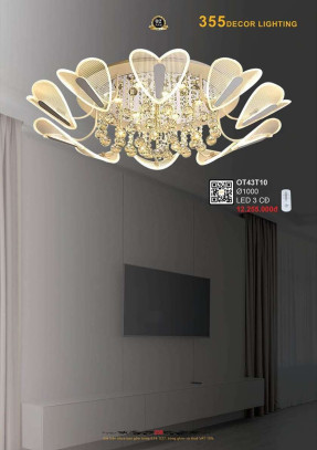 Đèn ốp trần 355 Decor OT43T10