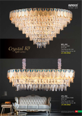 Đèn chùm pha lê Euroto MFL-293, CFL-294