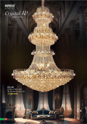Đèn chùm pha lê Euroto CFL-08