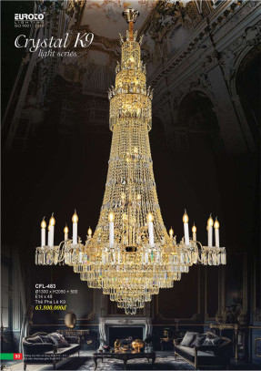 Đèn chùm pha lê Euroto CFL-483