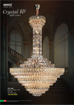 Đèn chùm pha lê Euroto CFL-490