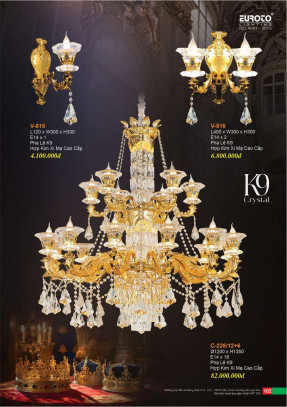 Đèn chùm Euroto C-228/12+6, V-815, V-816