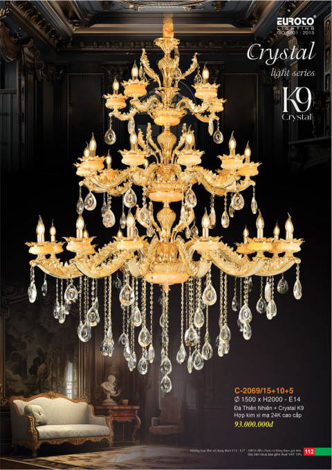 Đèn chùm Euroto C-2069/15+10+5